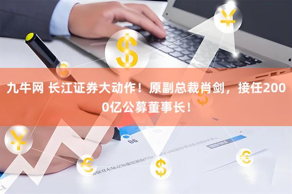 九牛网 长江证券大动作！原副总裁肖剑，接任2000亿公募董事长！